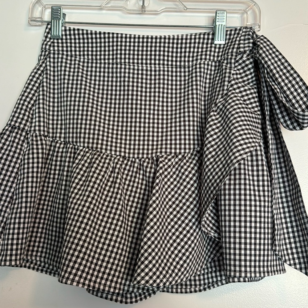 XS Gingham skort